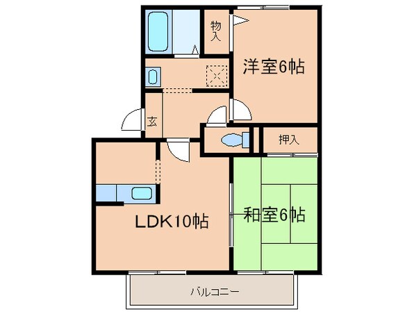 サンモール西井の物件間取画像